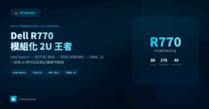 Dell R770 封面圖：Intel Xeon 6 模組化 2U 伺服器完整規格與評測