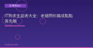 IT溝通：IT狗求生話術大全封面圖