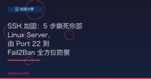 SSH 加固封面圖：Linux Server 安全防禦五步驟教學