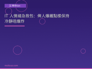 職場情緒管理封面圖：IT人冷靜應對爆鑊指南