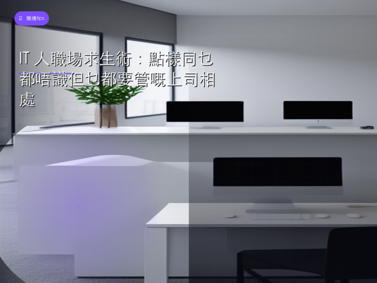 IT 人職場求生術:點樣同乜都唔識但乜都要管嘅上司相處