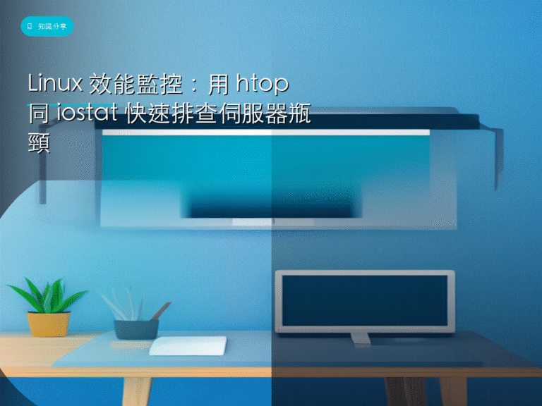 Linux 效能監控:用 htop 同 iostat 快速排查伺服器瓶頸
