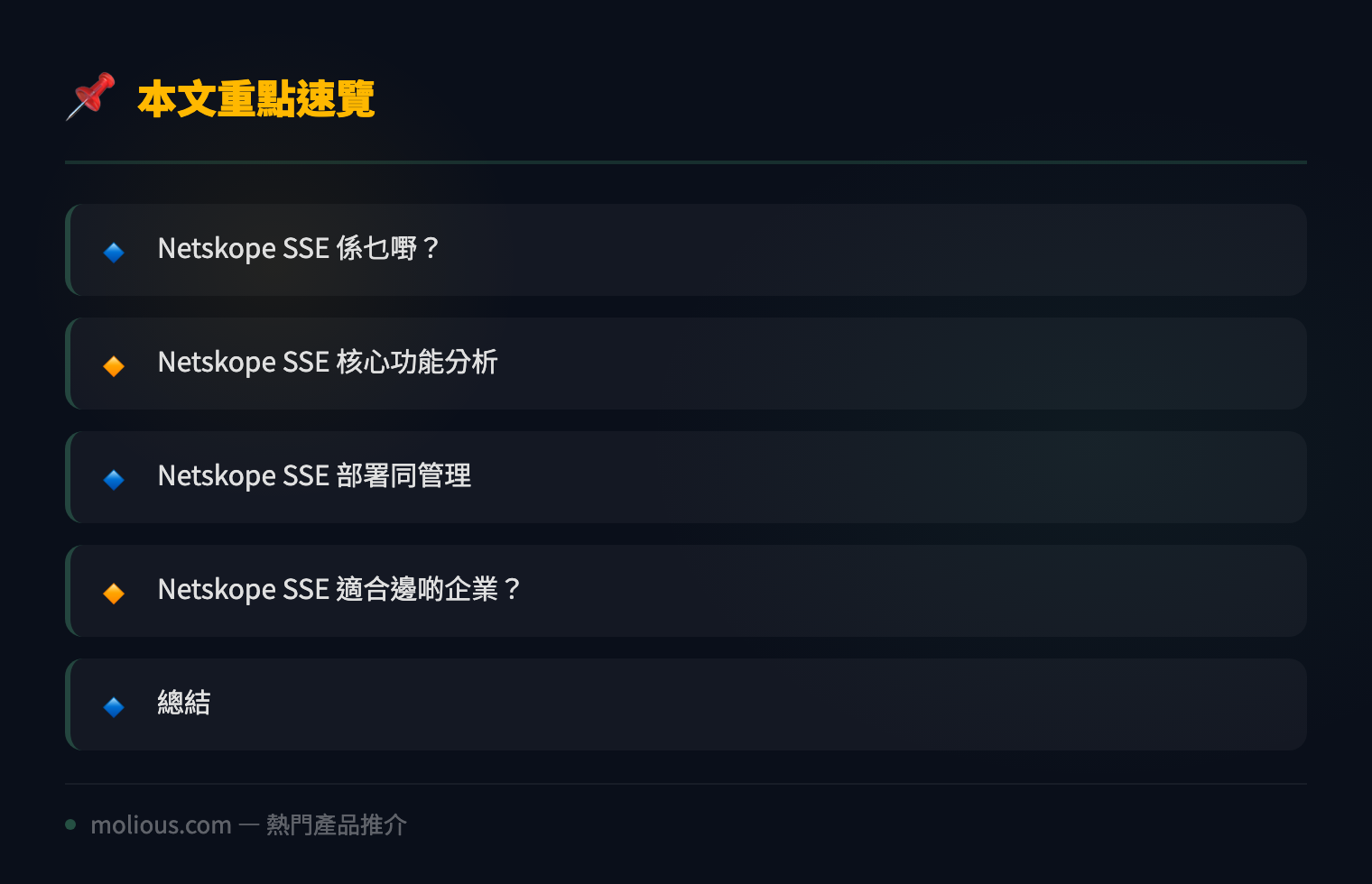 Netskope SSE 全面評測:新一代安全服務邊緣解決方案 - 文章重點速覽 infographic