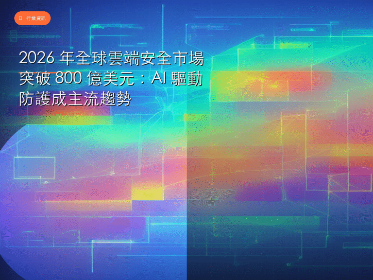 2026 年全球雲端安全市場突破 800 億美元:AI 驅動防護成主流趨勢
