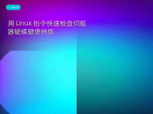 用 Linux 指令快速檢查伺服器硬碟健康狀態