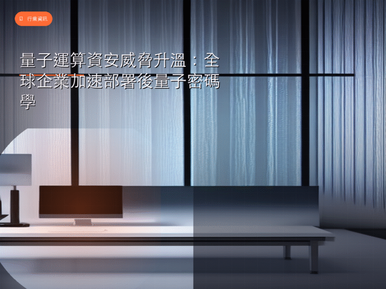 量子運算資安威脅升溫:全球企業加速部署後量子密碼學