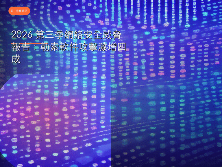 2026 第三季網絡安全威脅報告:勒索軟件攻擊激增四成