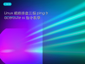 Linux 網絡排查三招 ping traceroute ss 指令教學