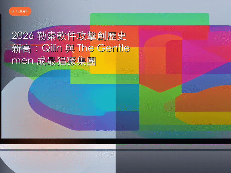 2026 勒索軟件攻擊創歷史新高:Qilin 與 The Gentlemen 成最猖獗集團