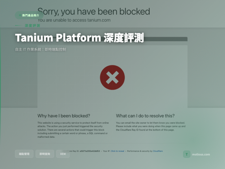 Tanium Platform 深度評測